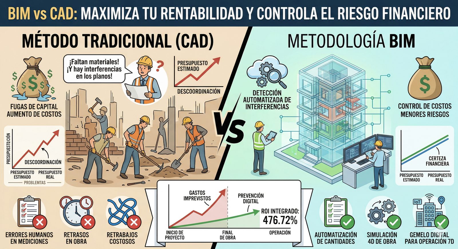 BIM vs CAD financial analysis